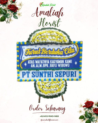 Papan Bunga Duka di Wonorejo